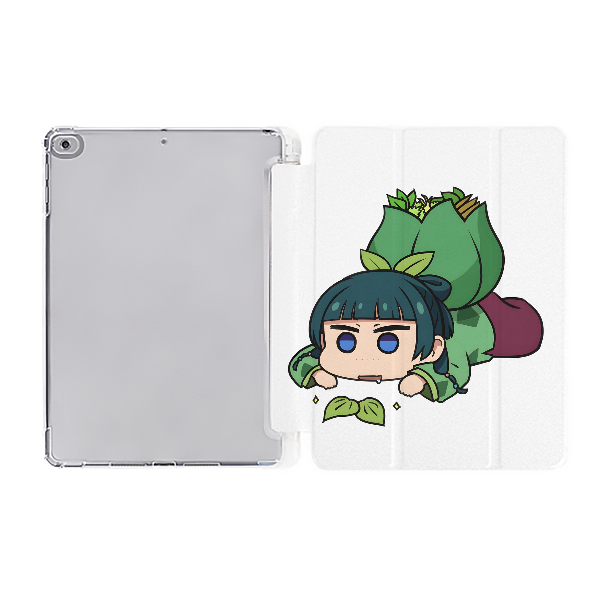 （画像用） 薬屋のひとりごと The Apothecary Diaries IPad ケース ペン収納付き 三つ折りスタンド PUレザー×シリコン 対応機種9.5/10.5/10.9インチ